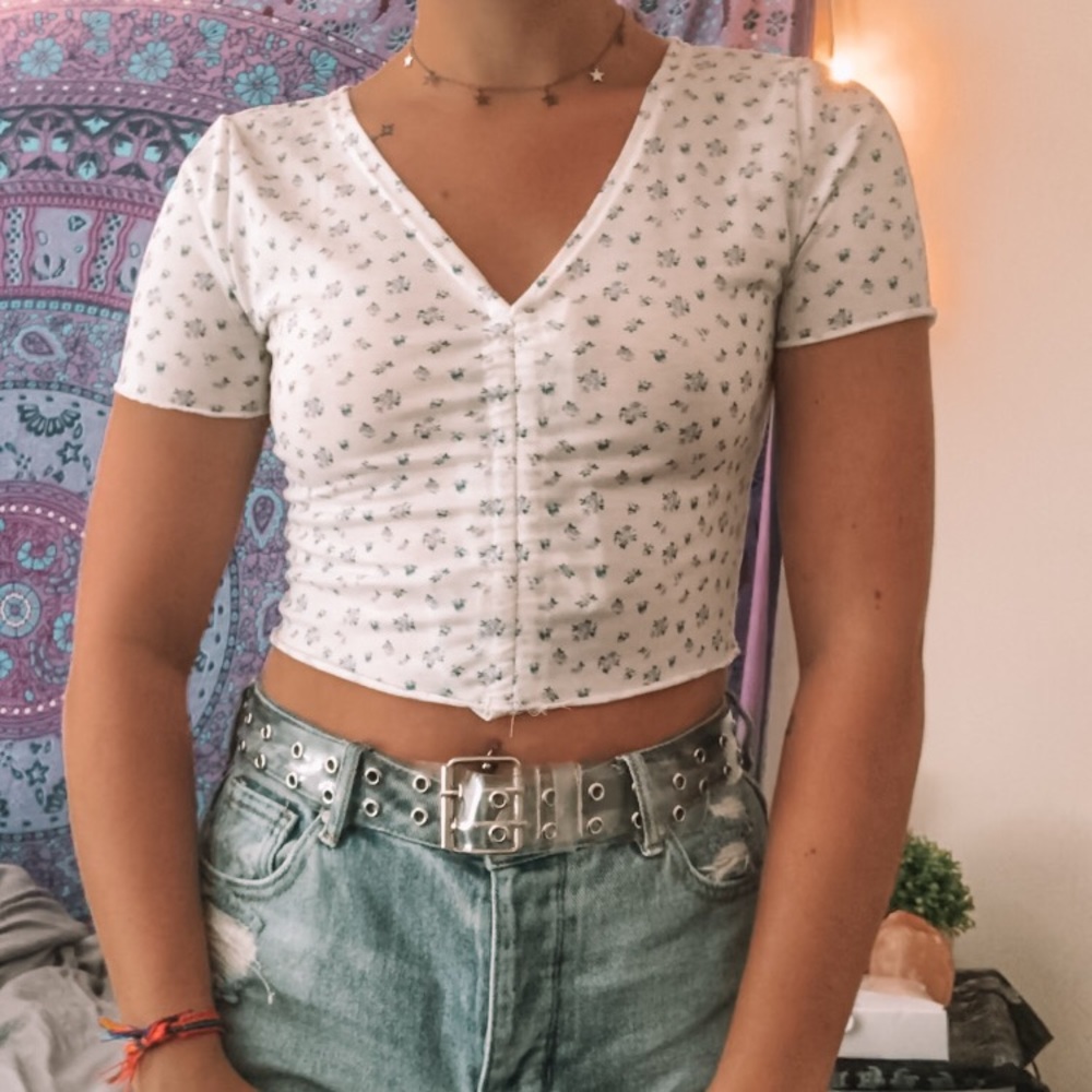 floral shein top